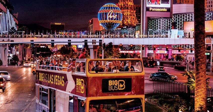 Las Vegas Night Tour in Double Decker bus on SIC basis